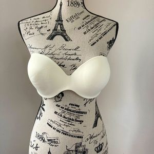 Warners strapless bra, ivory, 36D